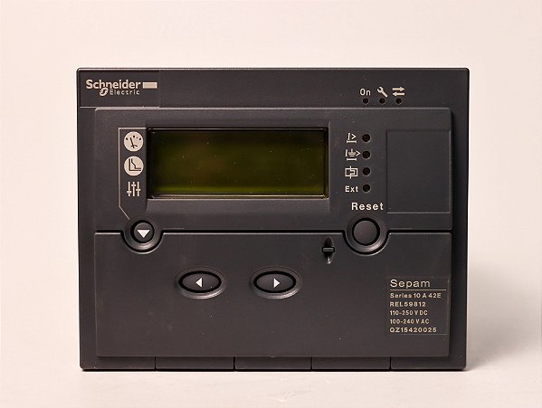 Relé de proteção 10 A 42E REL59812 Schneider Electric Usado