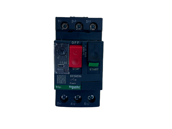 Disjuntor motor 1-1,6A GV2ME06 Schneider Electric