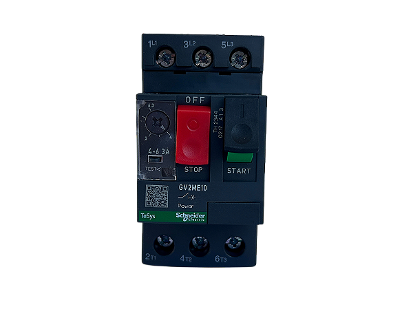 Disjuntor motor 4-6,3A GV2ME10 Schneider Electric