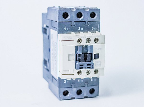 Contator tripolar 65A 220VCA 1NA+1NF LC1D65AM7 Schneider Electric sem embalagem