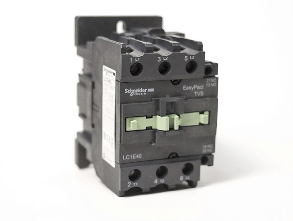 Contator tripolar 40A 110VCA 1NA+1NF LC1E40F7 Schneider Electric