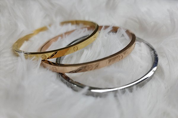Conjunto Pulseira love 3 cores