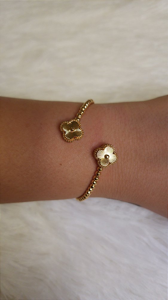 Bracelete flor vintage