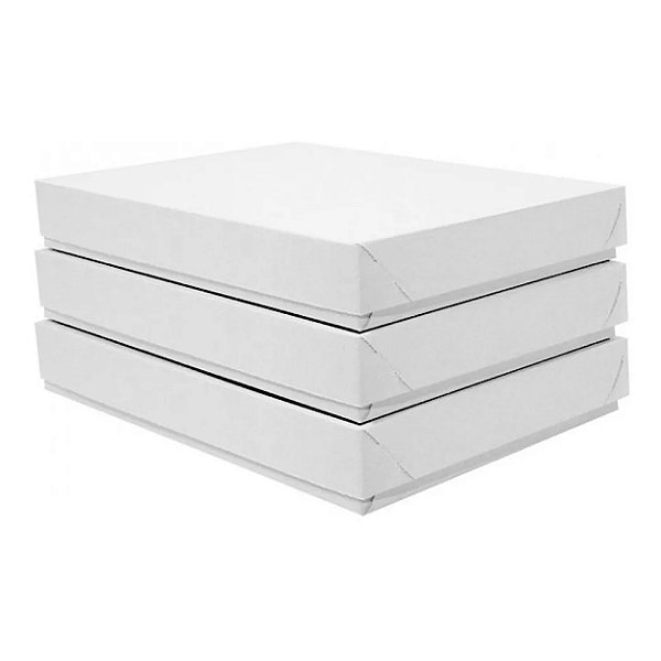 Caixa para Doces e Salgados Extra Grande (GG) - 40 x 30 x 6cm - Embalagem c/50 unidades