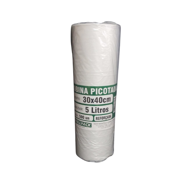 Bobina Picotada 30x40 5L c/500 (Reforçada)