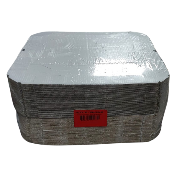 Caixa para Pizza Oitavada 30cm Branca - Fardo c/50un.
