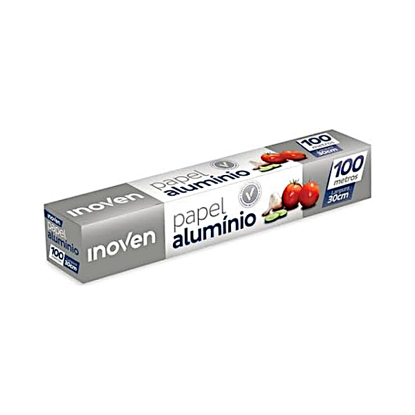Papel Alumínio Inoven - Rolo 30cm x 100m