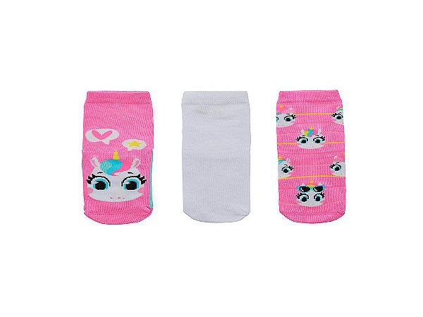 Meia Puket Tripack Variante Soquete