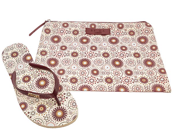 Chinelo de Dedo Floral Brizza Arezzo