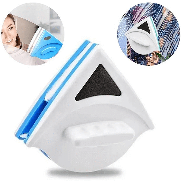 Limpa Vidros Magnético Rodo Mágico Dupla Face C/ Super Ímã