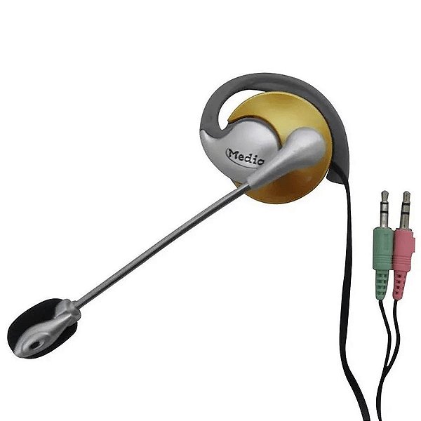 Fone de Ouvido com Microfone P2 Headset Home Office Telemarketing Call Center Chamada Ligaçao Computador Notebook