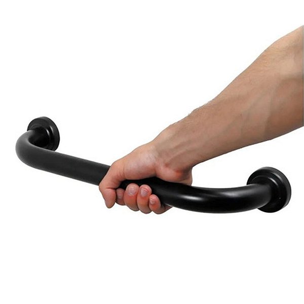 Alça de Apoio Barra 60cm Inox Cadeirante Acessibilidade Idoso Deficiente Banheiro Segurança Corredor