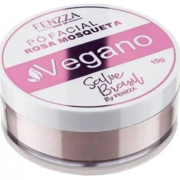 Pó Facial Rosa Mosqueta - Fenzza Makeup - Vegano