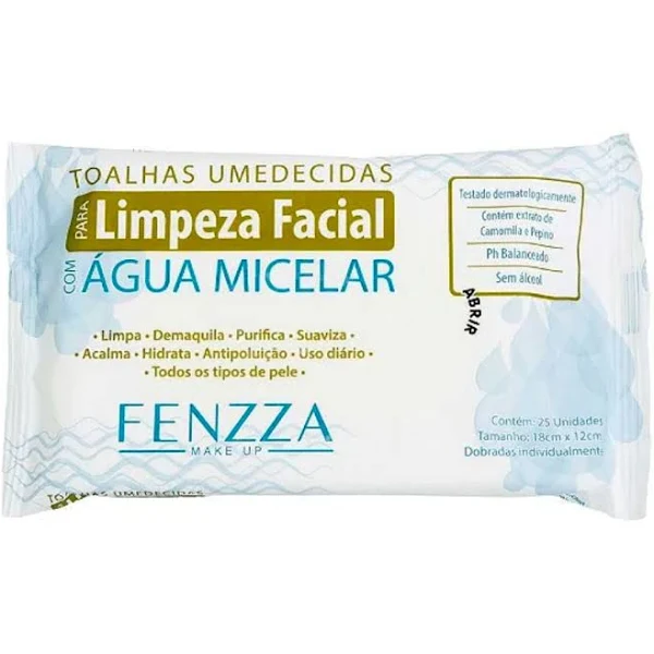 Toalhas Umedecidas Água Micelar - Fenzza