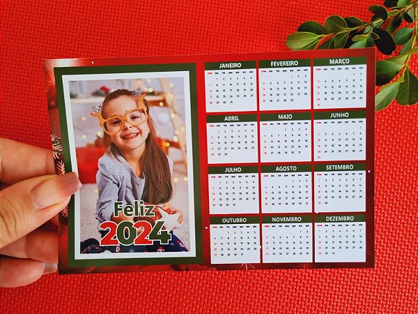 Calendário com Imã Personalizado (19,5x14 cm)