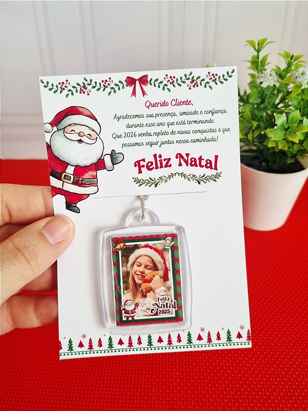 Chaveiro com Card Personalizado