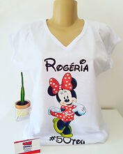 Camisa Personalizada Bata Gola V  (Branca - P ao GG)