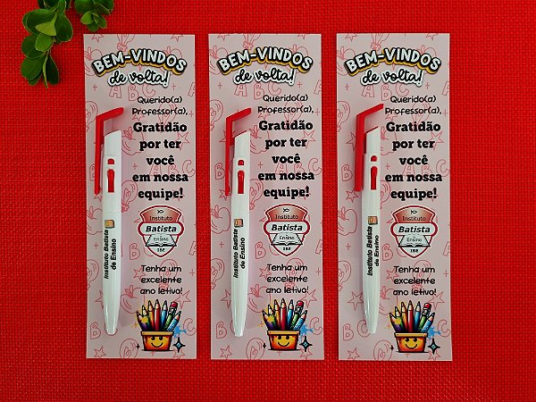 Caneta com Card Personalizados