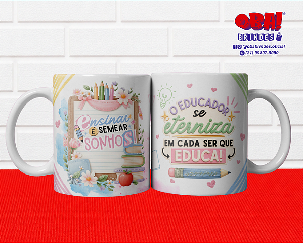 Caneca de Cerâmica Branca Personalizada
