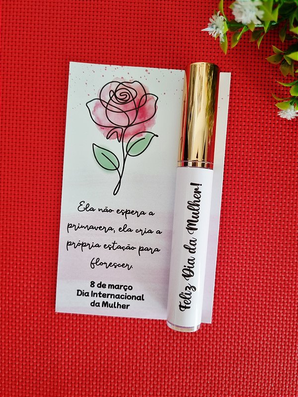 Gloss Labial com Card Personalizado