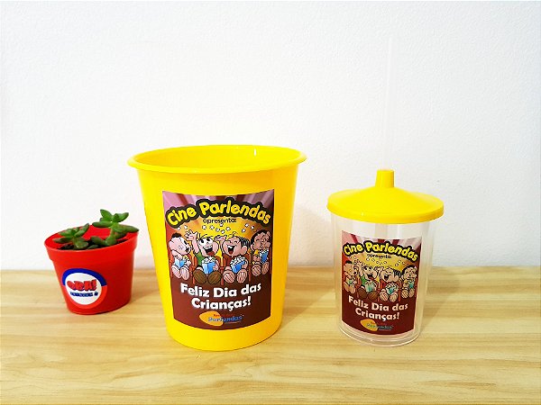 Kit Balde + Copo com Twister (300ml)