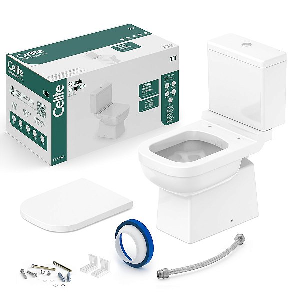 COMBO COM CAIXA ACOPLADA CELITE ELITE BRANCO