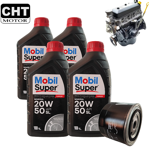 KIT REVISÃO 20W50 MOBIL + FILTRO (MOTOR CHT)
