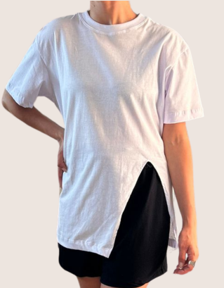 Camiseta Básica Cut Side