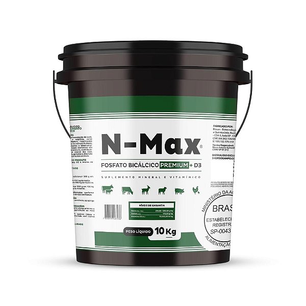 N-MAX FOSFATO BICALCICO + D3 10KG