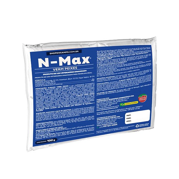 N-MAX VERM PEIXES 100G