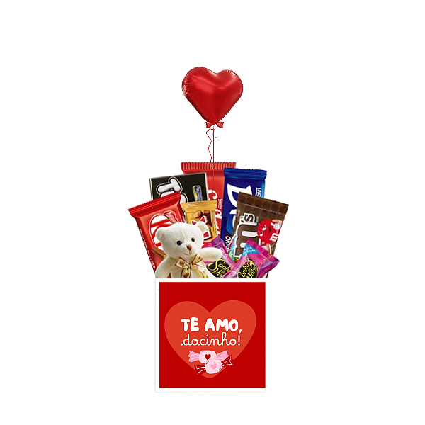 Box de Chocolate "Te amo docinho"