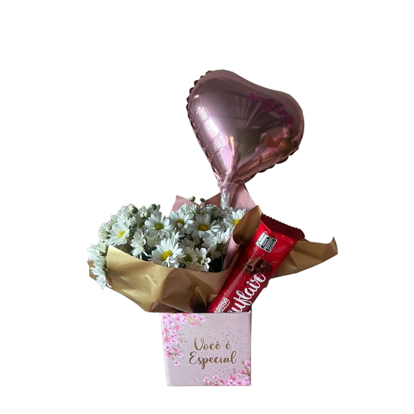 Margarida com Suflair e Balão de Coração