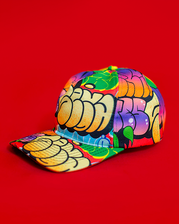 Boné americano estampado aba curva - Bomb