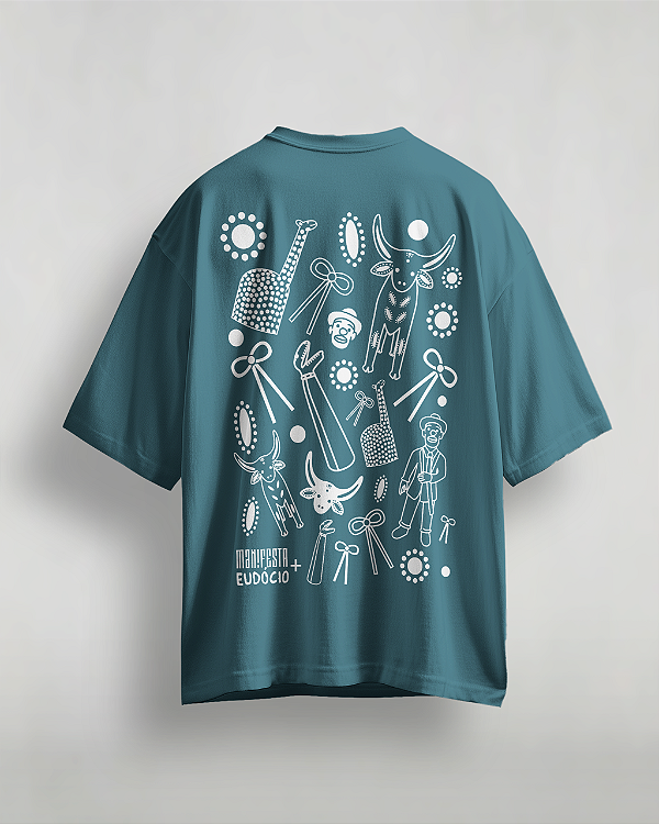 CAMISETA OVERSIZED EM ALGODÃO DE ALTA DENSIDADE - REISADO
