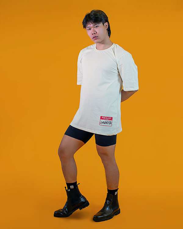 CAMISETA OVERSIZED 100% ALGODÃO - STICKER