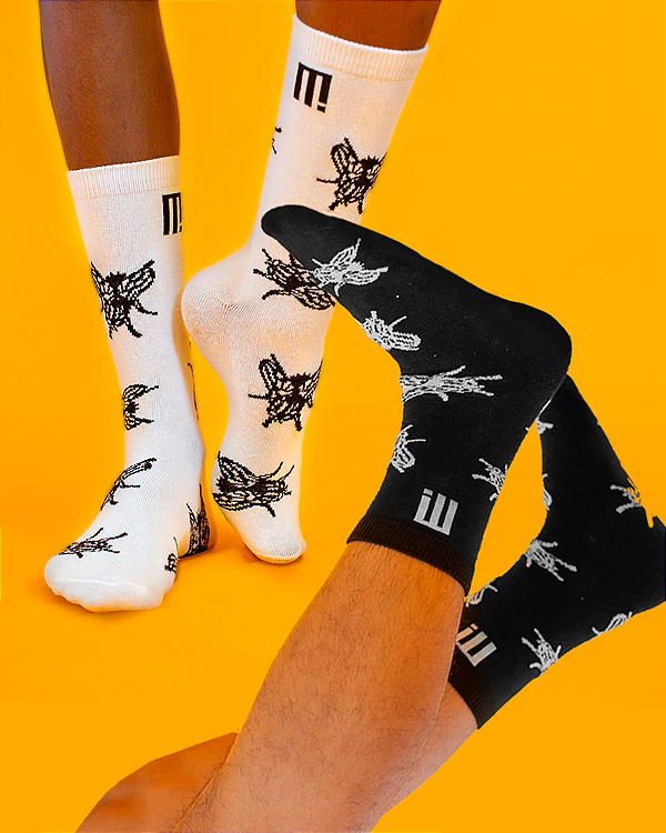 KIT MEIAS ESTAMPADAS EM ALGODÃO - FLY