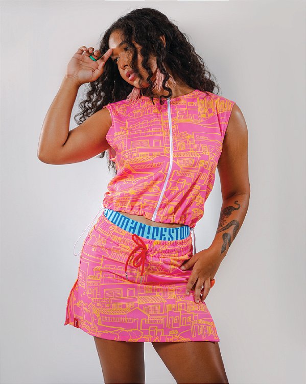 COLETE EM TACTEL COM ZIPER E REGULADORES - BEZERROS