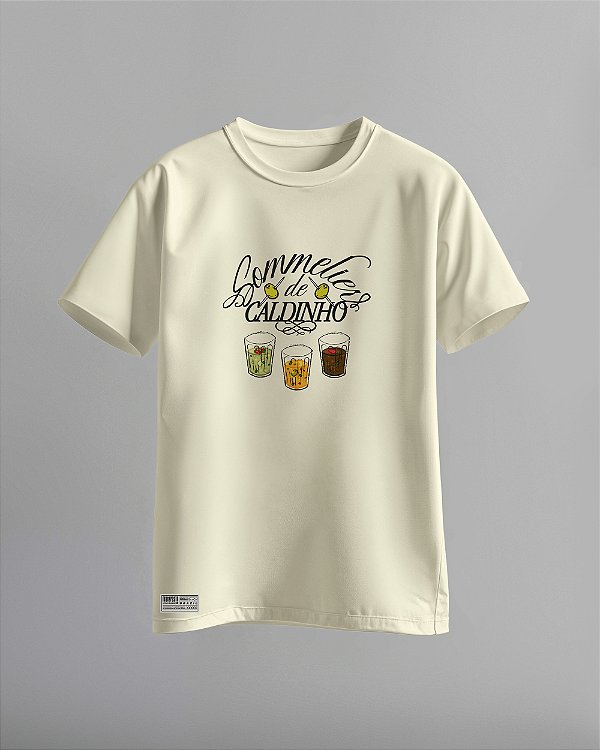 CAMISETA TRADICIONAL 100% ALGODÃO - SOMMELIER DE CALDINHO