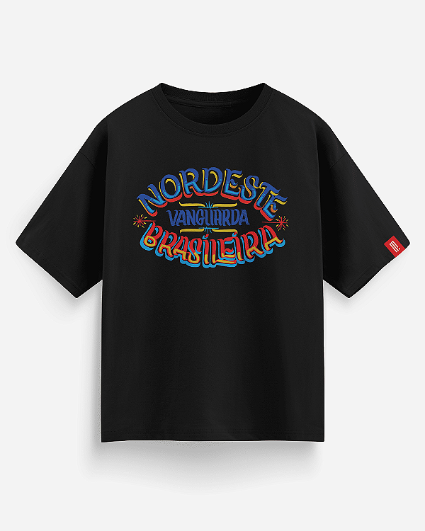 Camiseta Oversized - Nordeste Vanguarda - Preto