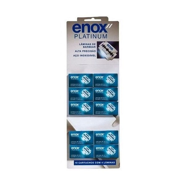 Lamina enox platinum cartela c/10 caixa