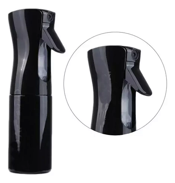Pulverizador Continuo 500ml Spray Nevoa Semi Automático preto