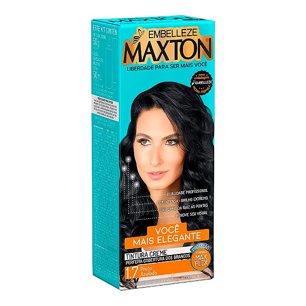 Coloração Maxton Preto Azulado 1.7 Embelleze