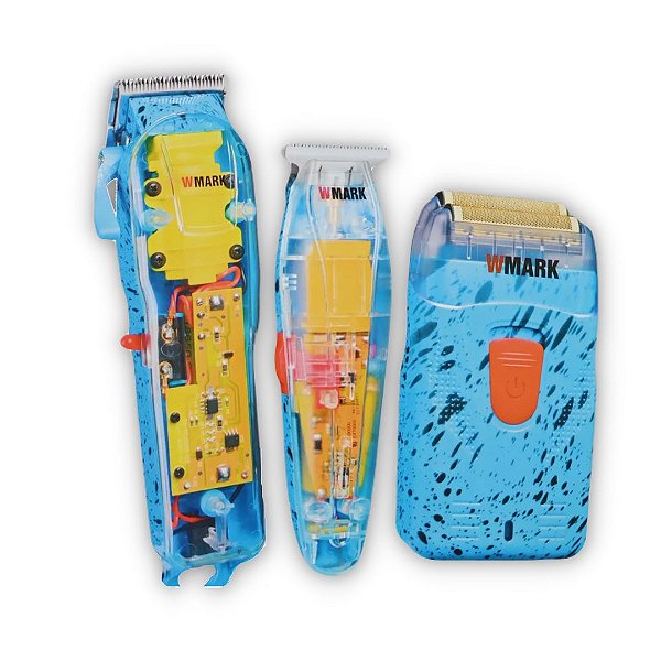 COMBO WMARK NG-602KIT COM MÁQUINA DE CORTE, ACABAMENTO E SHAVER