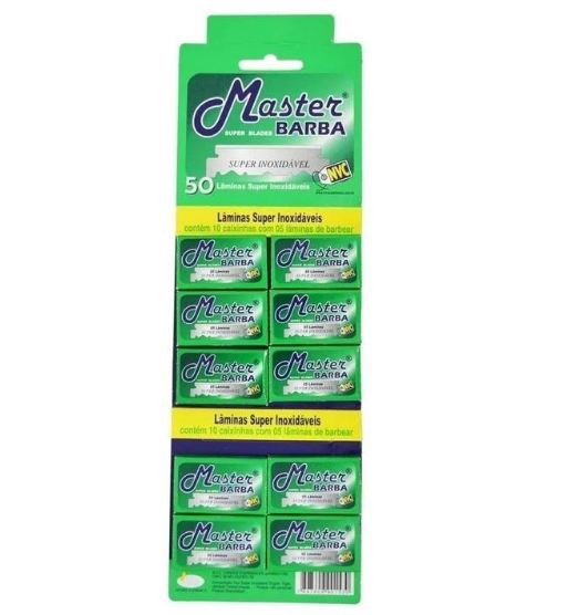 Lâmina Master Barba – 50 Unidades