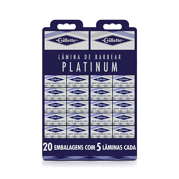 Lâmina de Barbear Platinum 5 Laminas - Gilette