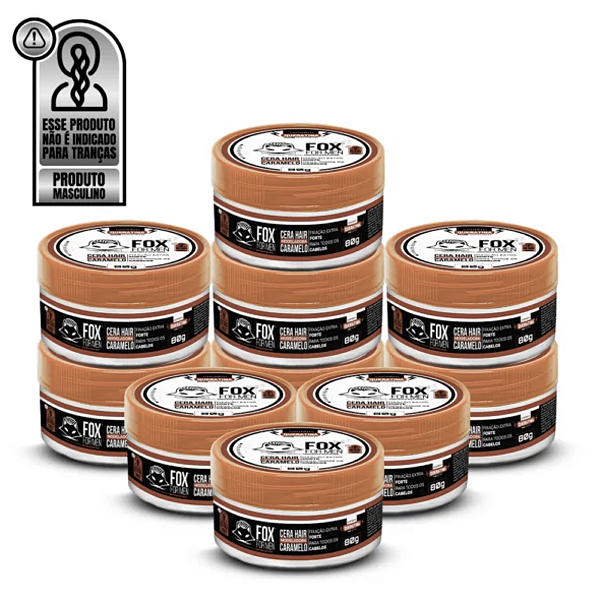 Kit 6 Pomadas Caramelo 80g Fox for Men