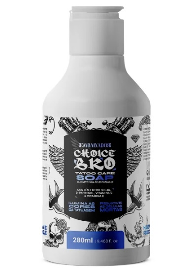 Sabonete Para Peles Tatuadas Choice Bro Embaixador 280ml