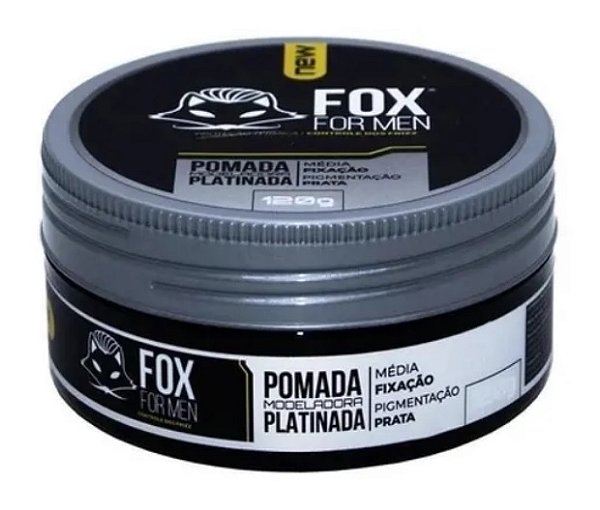 Pomada Modeladora Platinada Fox For Men 120g