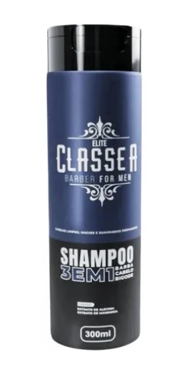 Shampoo Classe A 3 em 1 – Para Cabelo, Barba e Corpo