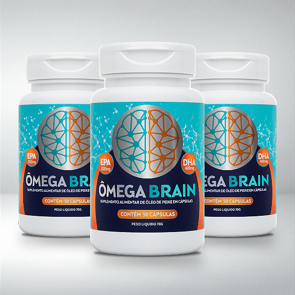 KIT C/ 3 ÔMEGA BRAIN (ideal para 1 mês)